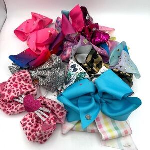 JoJo Siwa Colorful Kids Hair Bow Set of 12 some JoJo some not